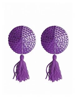 Touche Nipple Tassels Round - Purple -