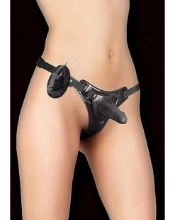 Touche Vibrating Strap-on - Black -