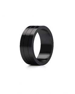 Touche Metal Cockring Ii - Black -
