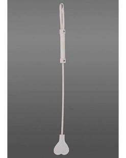 Touche Heart Tipped Crop Suede - White -