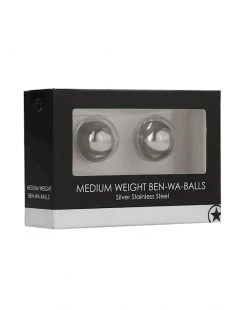 Ouch Medium Weight Ben-wa-balls - Silver