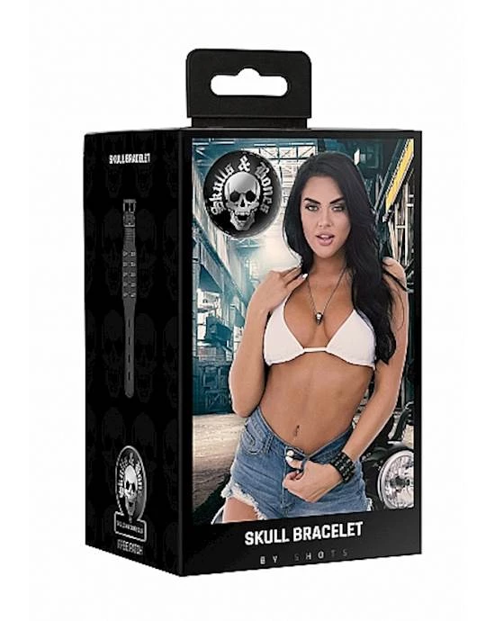 Shots Toys Ouch! Skulls And Bones - Bracelet With Skulls - Black - One Size - Image 2