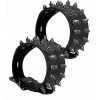Shots Toys Ouch! Skulls And Bones - Ankle Cuffs With Spikes - Black - One Size
