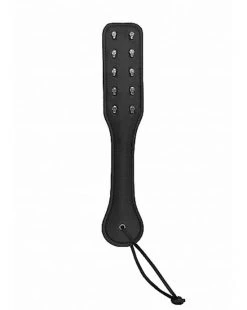 Shots Toys Ouch! Skulls And Bones - Paddle With Skulls - Black