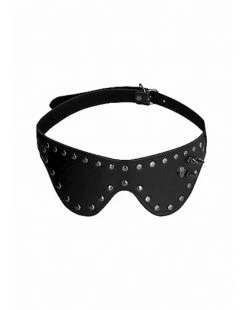 Shots Toys Ouch! Skulls And Bones - Eye Mask With Skulls & Spikes - Black - One Size