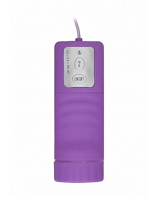 Shots Toys Vibrating Silicone Strapless Strapon - Purple - 3.9 Inch - Image 6