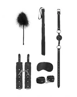 Shots Toys Beginners Bondage Kit- Black - Black