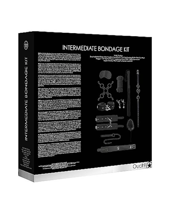 Shots Toys Intermediate Bondage Kit- Black - Black - Image 3