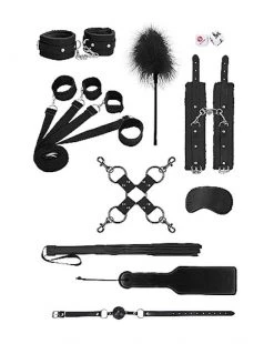 Shots Toys Supreme Under The Bed Bindings Kit- Black - Black