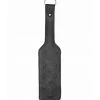 Shots Toys Leather Vampire Paddle- Black - Black - 16 Inch