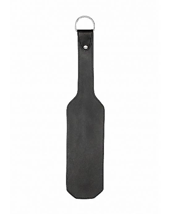 Shots Toys Leather Vampire Paddle- Black - Black - 16 Inch - Image 4