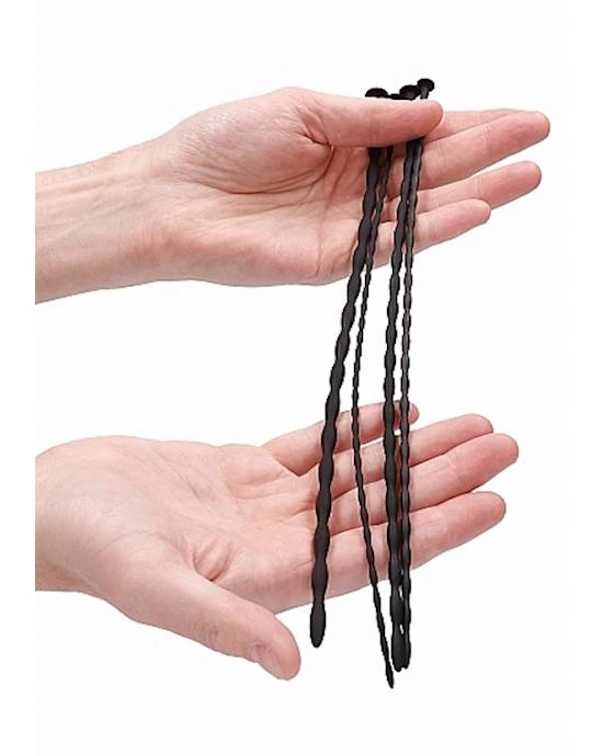 Shots Toys Spiral Screw Plug Set Urethral Sounding - Black - Image 6