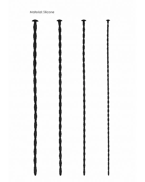 Shots Toys Spiral Screw Plug Set Urethral Sounding - Black - Image 7