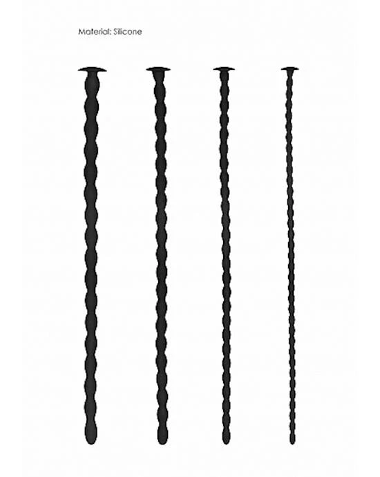 Shots Toys Spiral Screw Plug Set Urethral Sounding - Black - Image 7