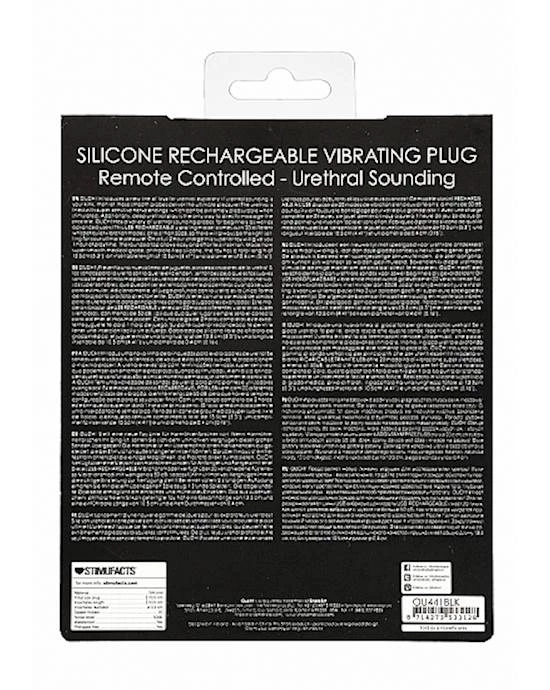 Shots Toys Rechargable Vibrating Plug With Remote - Black - Image 3