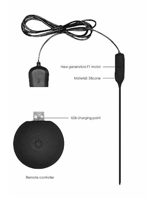Shots Toys Rechargable Vibrating Plug With Remote - Black - Image 7