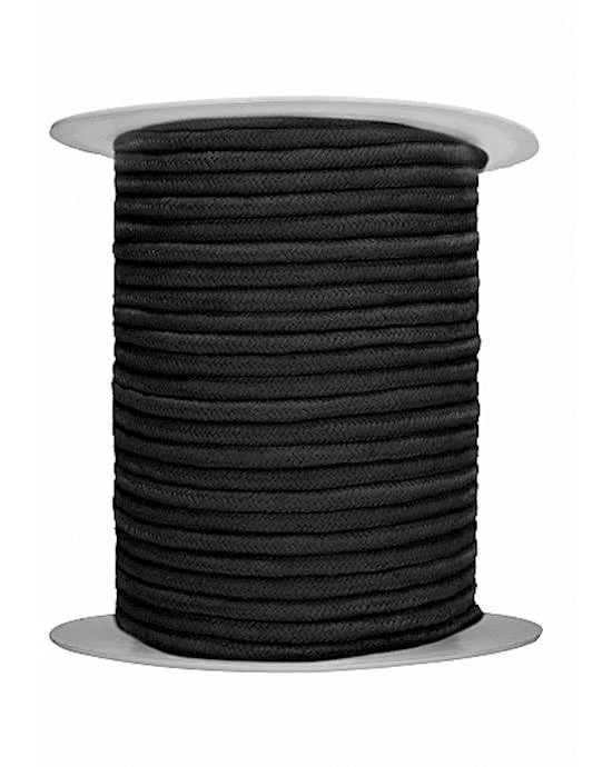Shots Toys Bondage Rope 100 Meters - Black