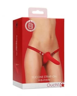 Shots Toys Double Silicone Strap-on - Adjustable - Red - O/s