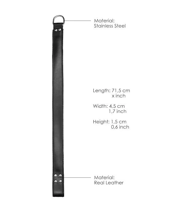 Shots Toys Suspension Cuffs - Saddle Leather - Black - One Size - Image 3