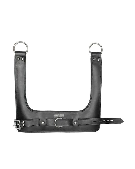 Shots Toys Suspension Wrist Bondage Cuffs - Black - One Size - Image 3