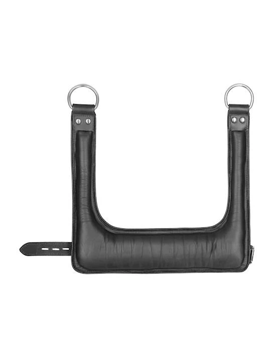 Shots Toys Suspension Wrist Bondage Cuffs - Black - One Size - Image 4