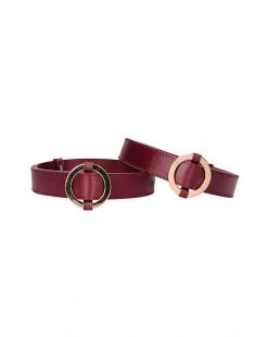 Ouch Halo - Thigh Cuffs - Burgundy